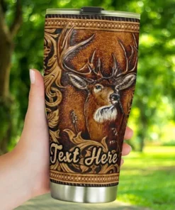 Deer Hunting Personalized Tumbler 20oz 30oz Cup